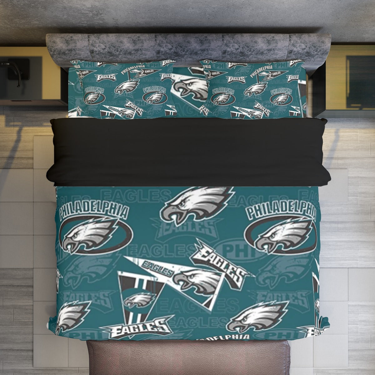 Philadelphia Football Game Day Four-piece Duvet Cover Set | Widened