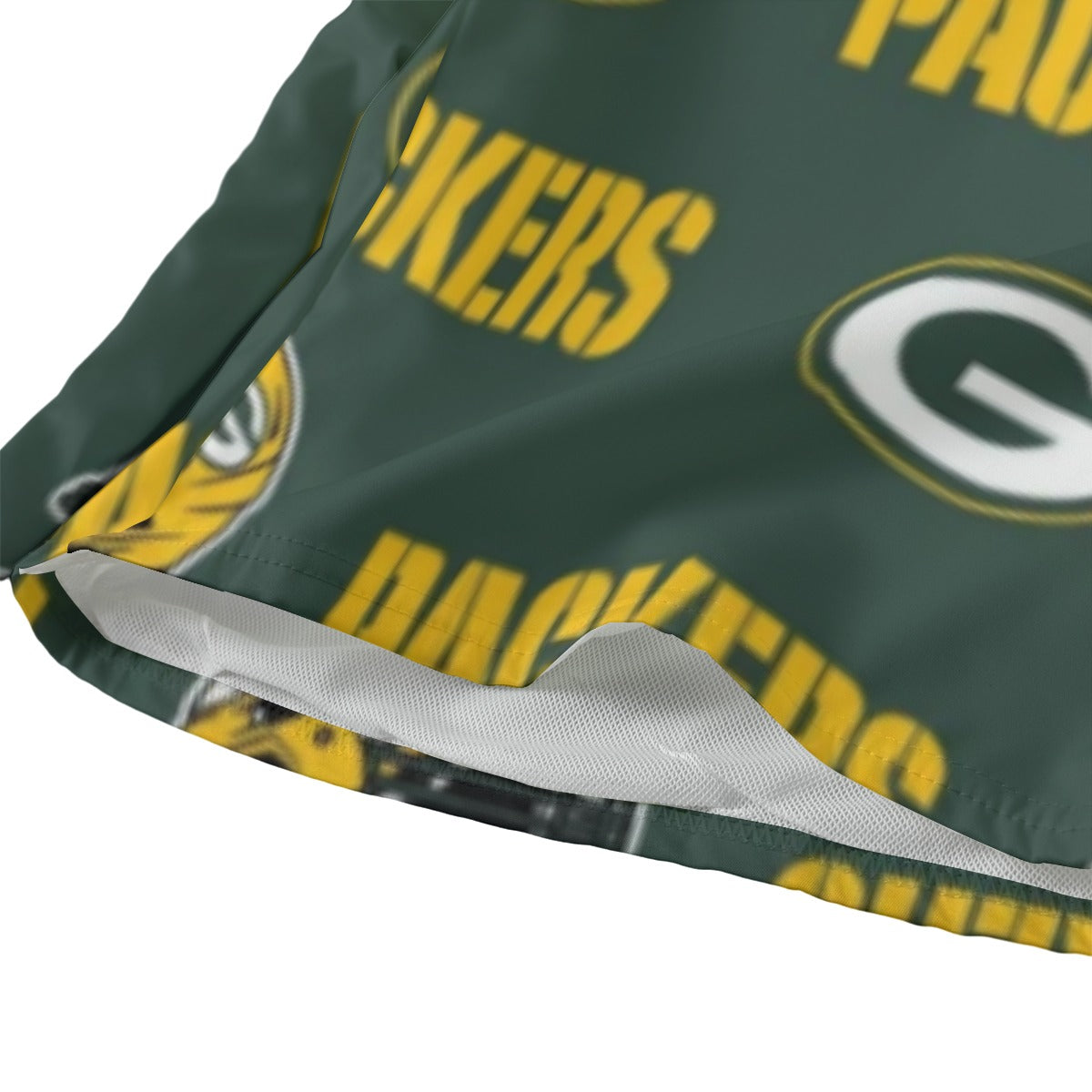 Green Bay Football Game Day All-Over Print Men‘s Beach Shorts With Lining