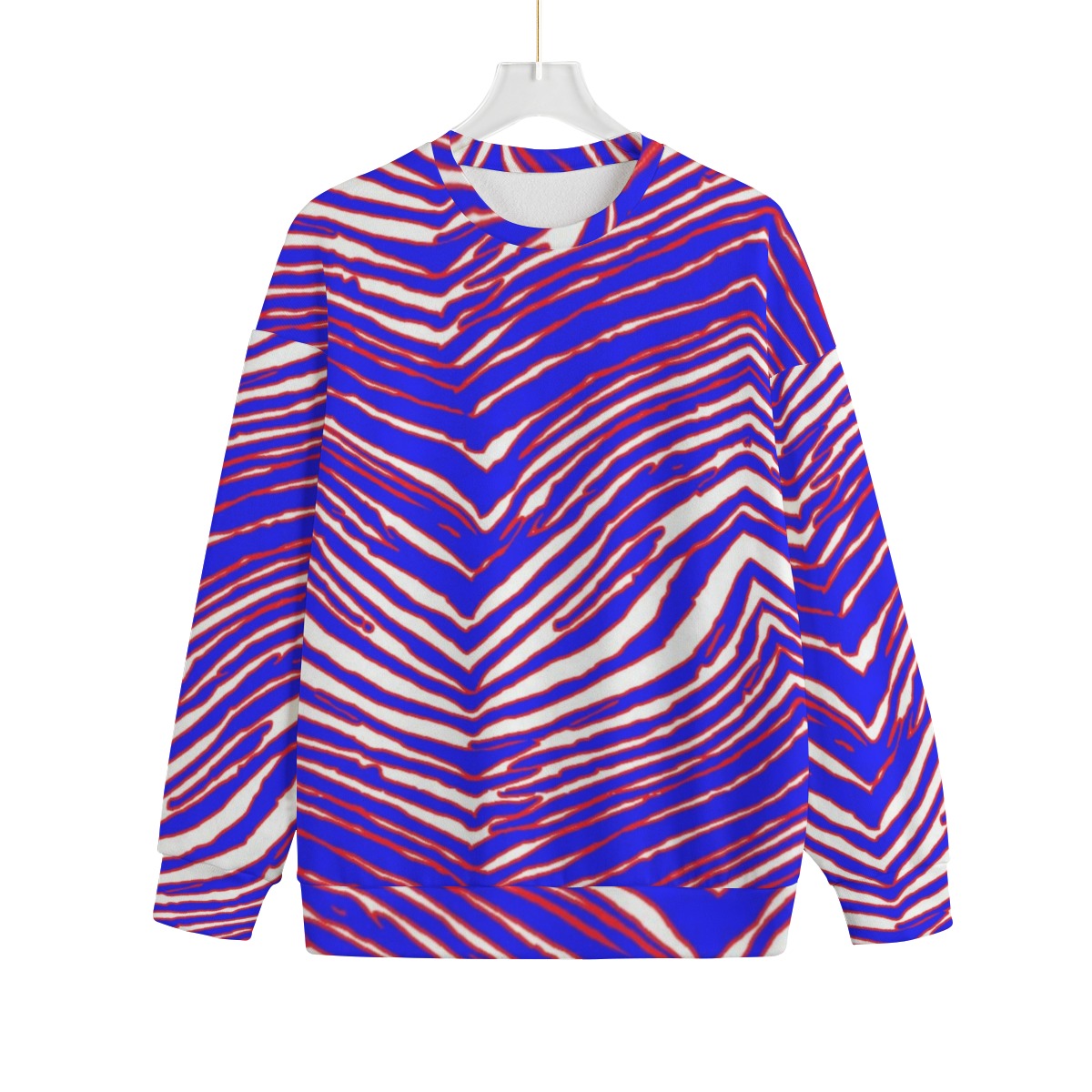 Buffalo Bills Zubaz Unisex Drop-shoulder Knitted Fleece Sweater