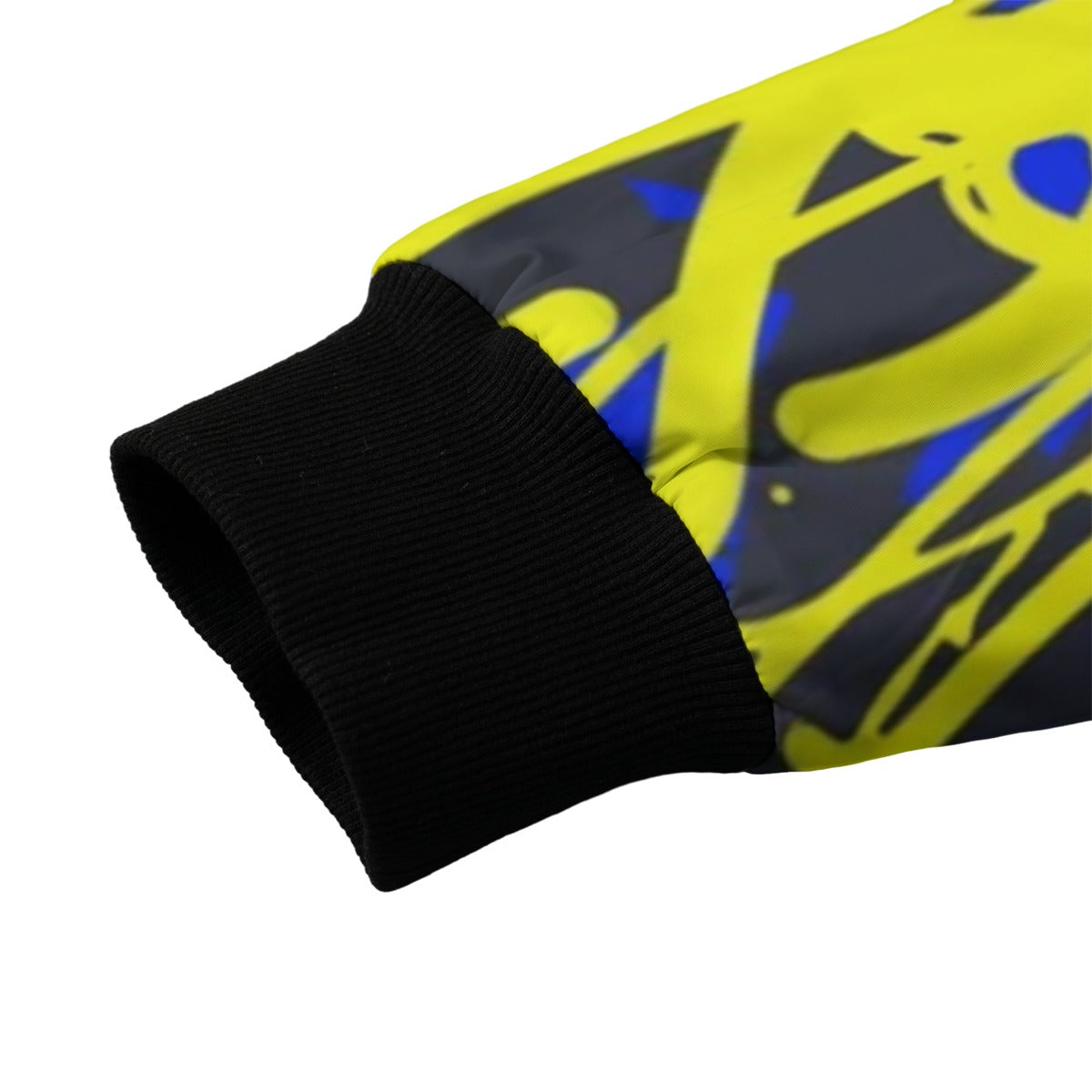 Wildstyle Graffiti -colorful- yellow blue Fleece Bomber Jacket