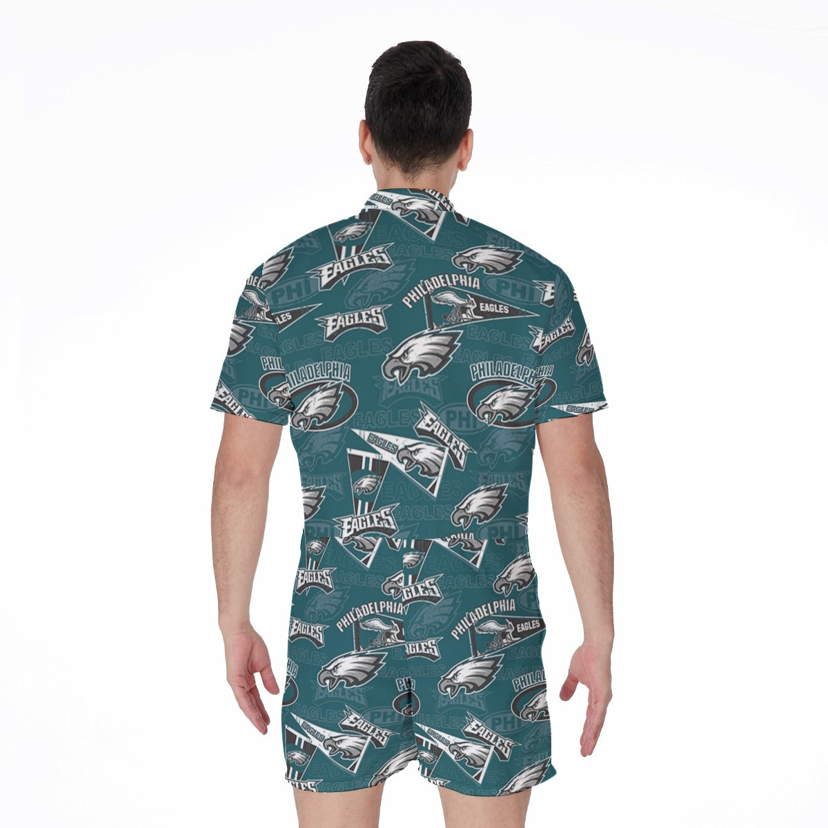 Philadelphia Football Game Day All-Over Print Men's Rompers