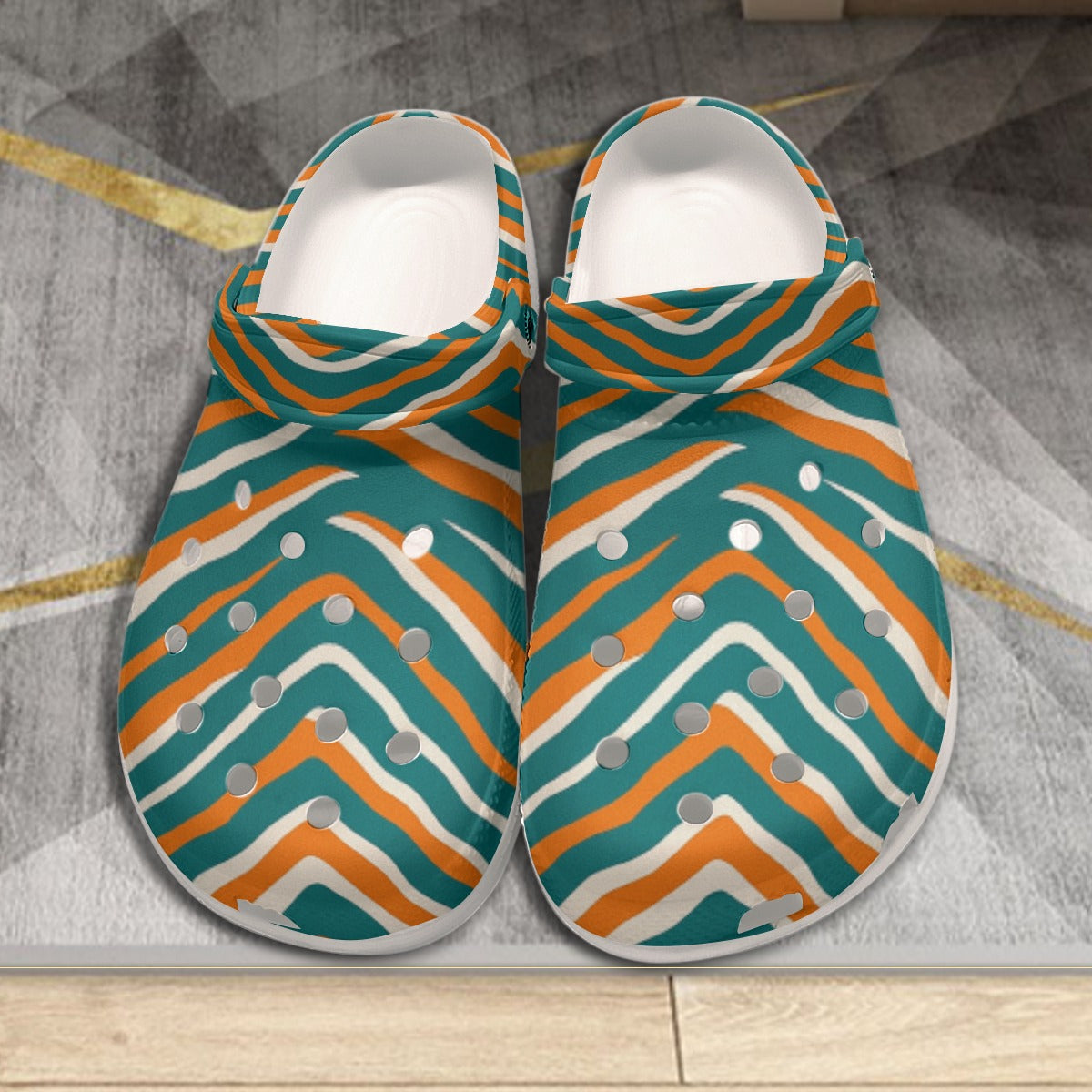 Miami Football Game Day All-Over Print Men's Classic Clogs