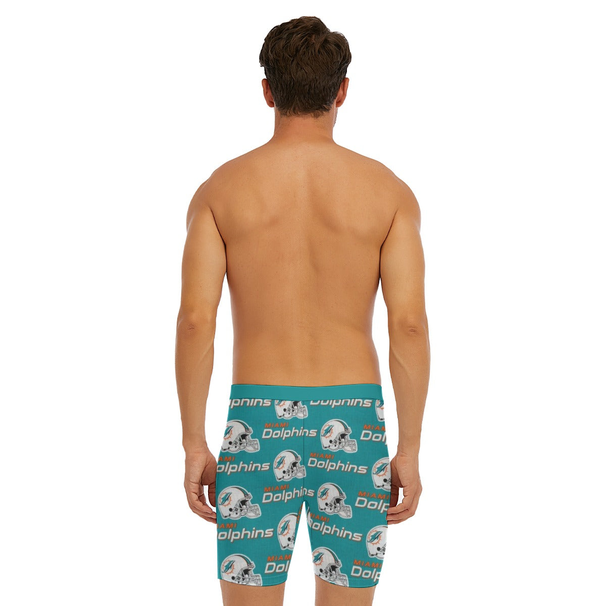 Miami Football Game Day All-Over Print Men's Long Boxer Briefs