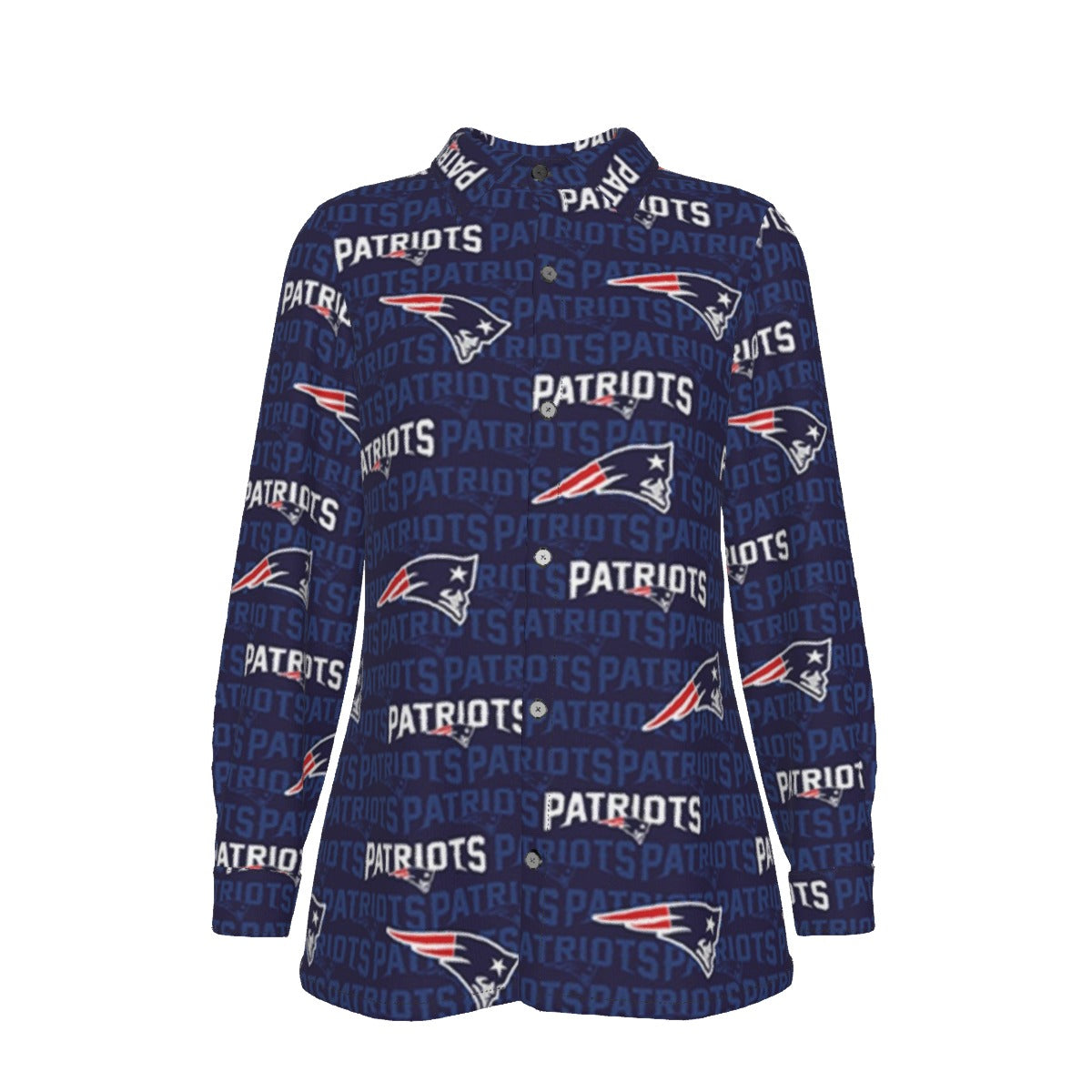 New England Football Game Day All-Over Print Women's Elastic-Back Shirt