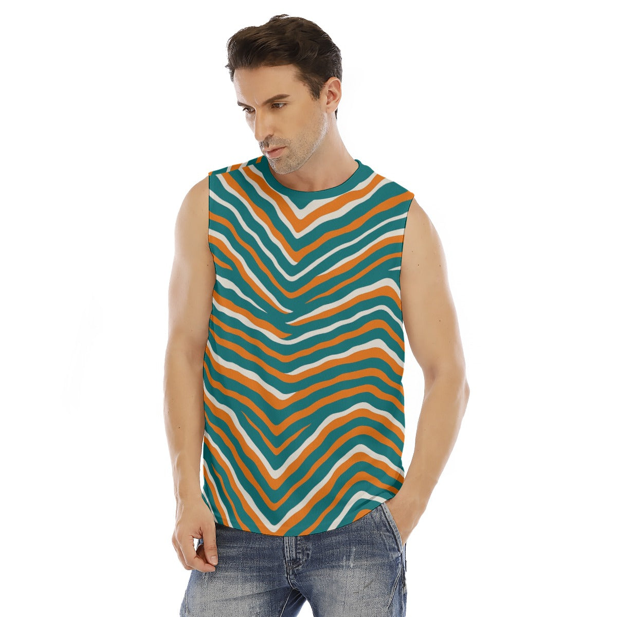 Miami Football Game Day All-Over Print Men's O-neck Tank Top