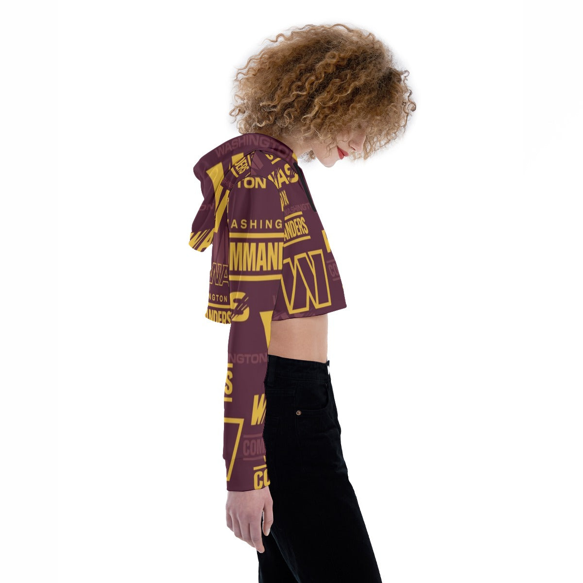 Washington Commanders Women's Crop Top Hoodie