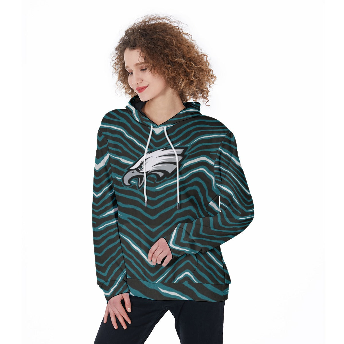 Philadelphia Football Game Day All-Over Print Women's Pullover Hoodie