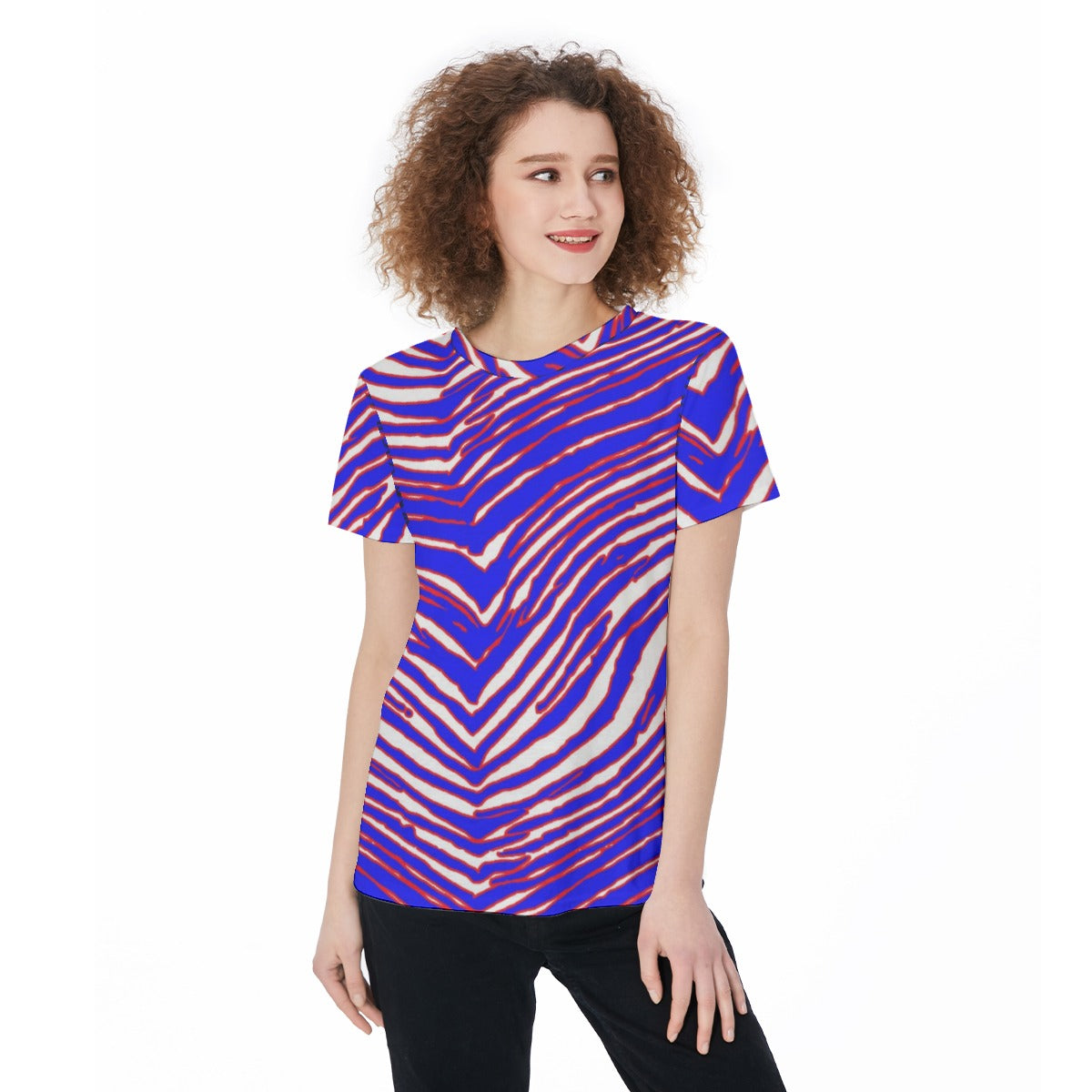 Buffalo Bills Zubaz Round Neck T-Shirt