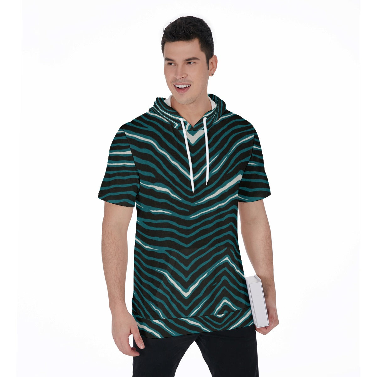 Philadelphia Football Game Day All-Over Print Men's Short Sleeve Hoodie T-Shirt