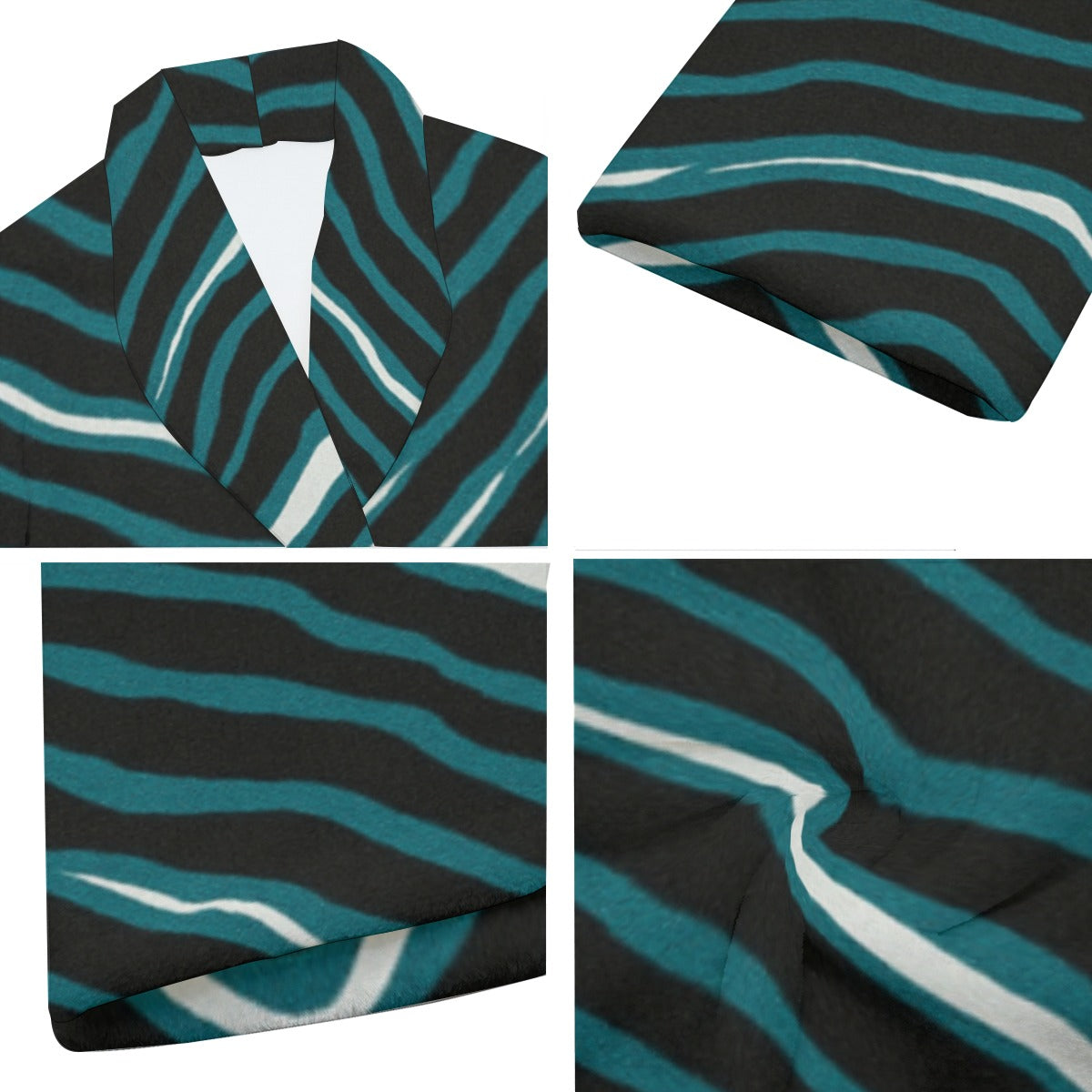 Philadelphia Football Game Day All-Over Print Men's Borg Fleece Robe