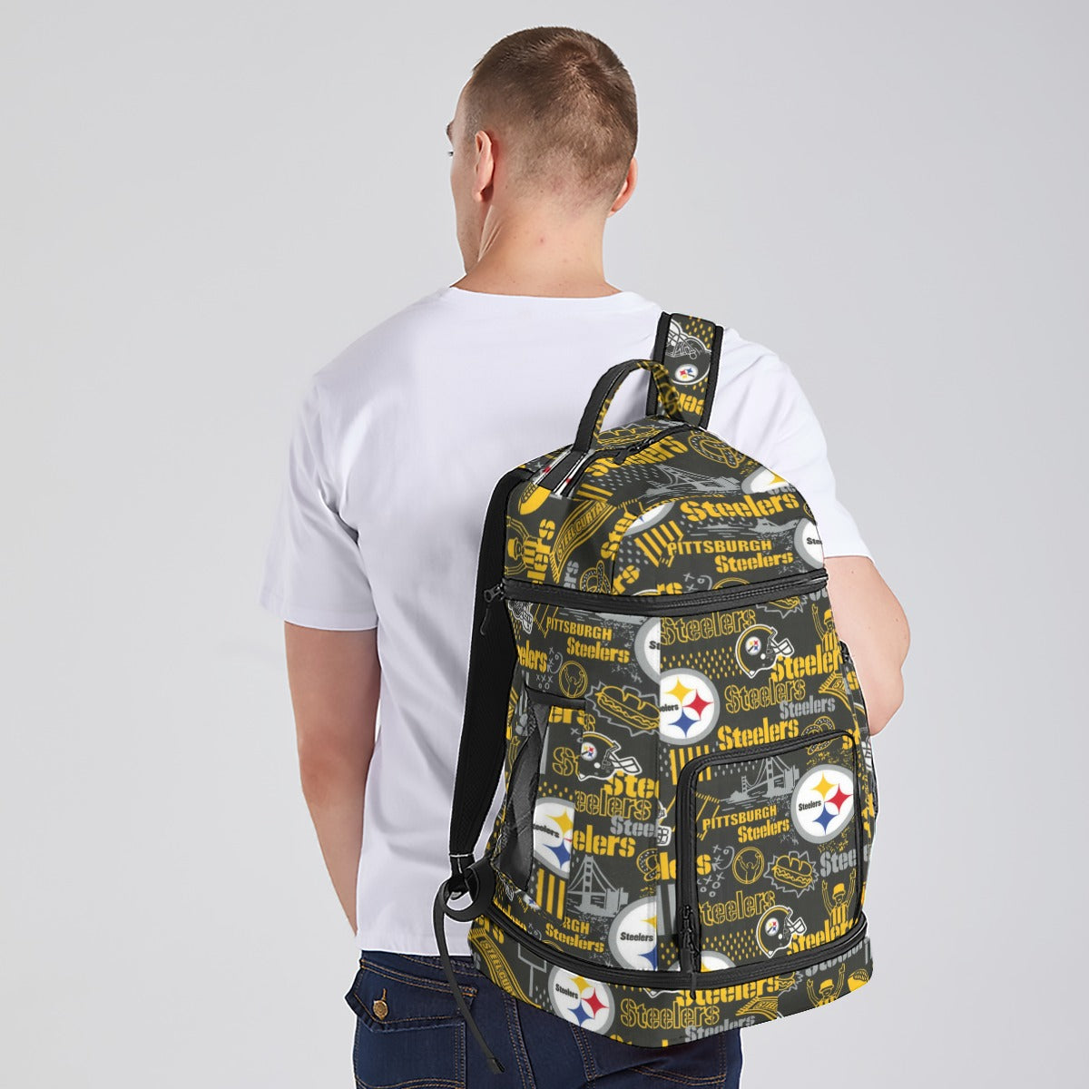 All-Over Print Multifunctional Backpack