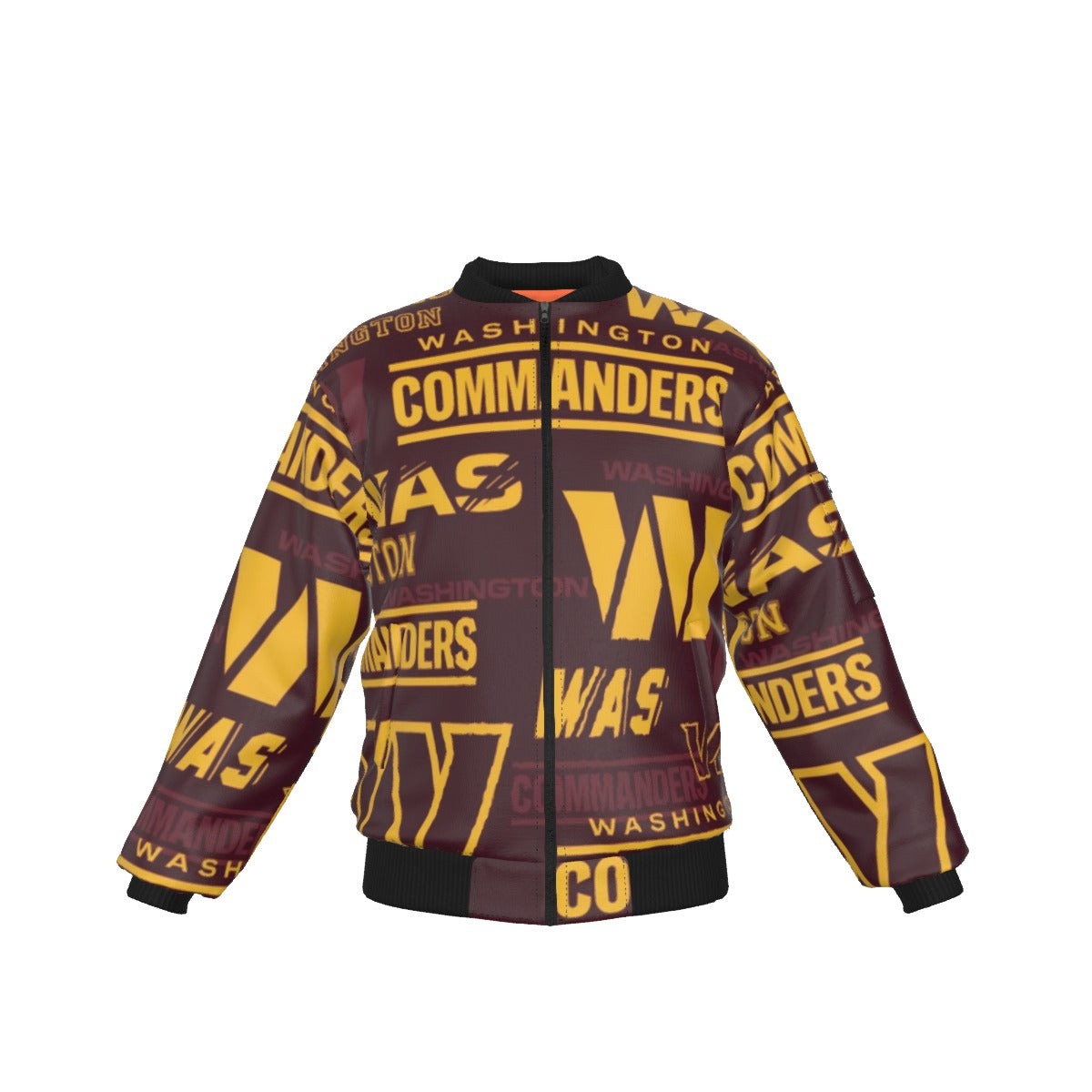 Washington Commanders Men's Bomber Jacket With Sleeve Pocket