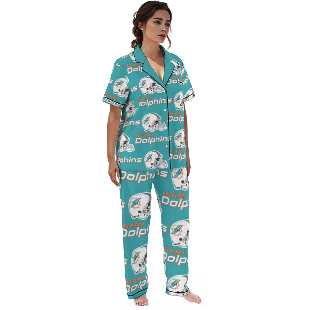 Miami Football Game Day All-over print Women'S Trousers Pajamas Set