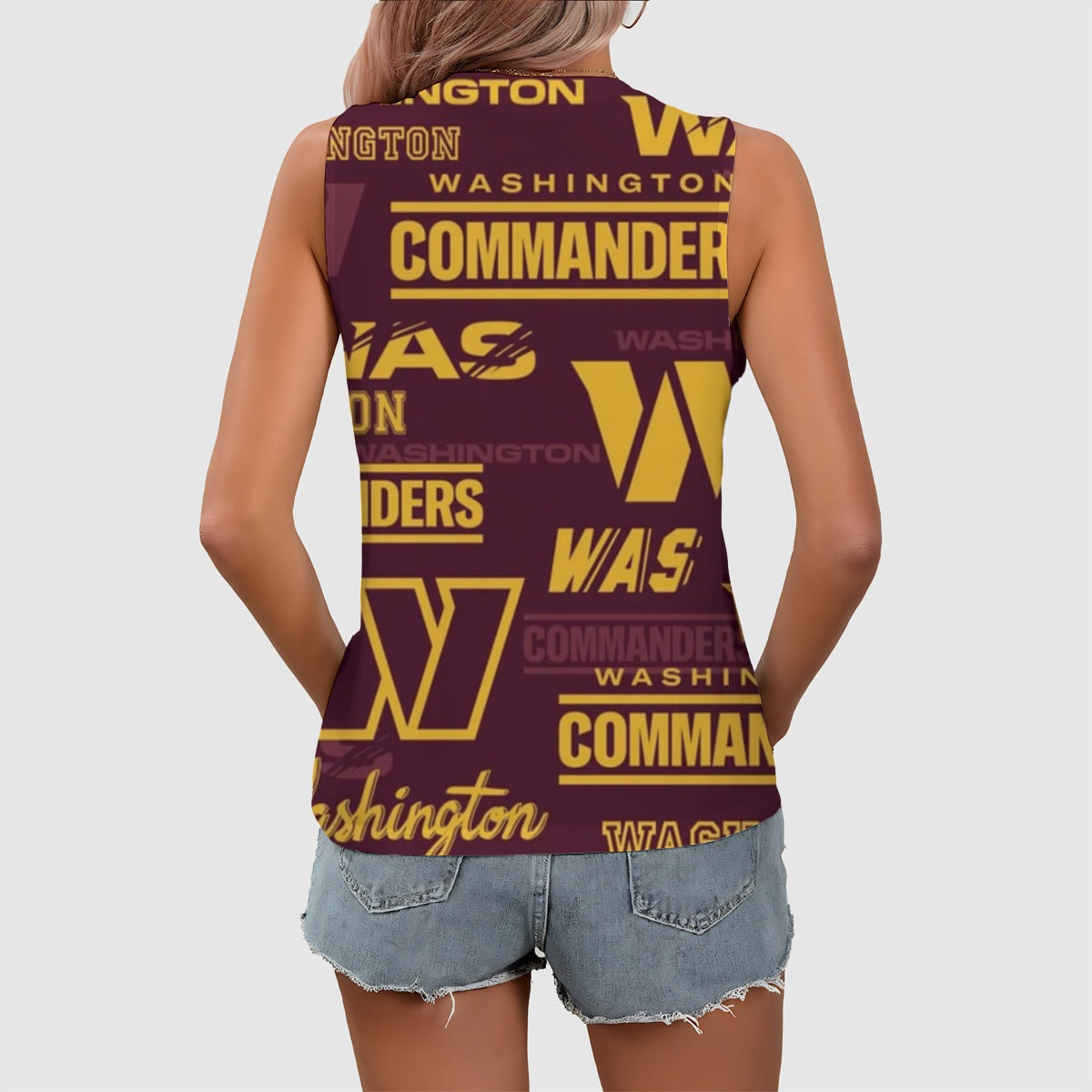 Washington Commanders Women's Sleeveless V-Neck Tank Top