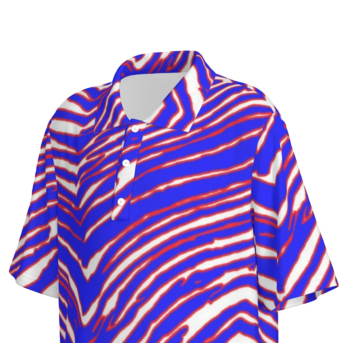 Buffalo Bills Zubaz Teenage Polo Collar Jersey