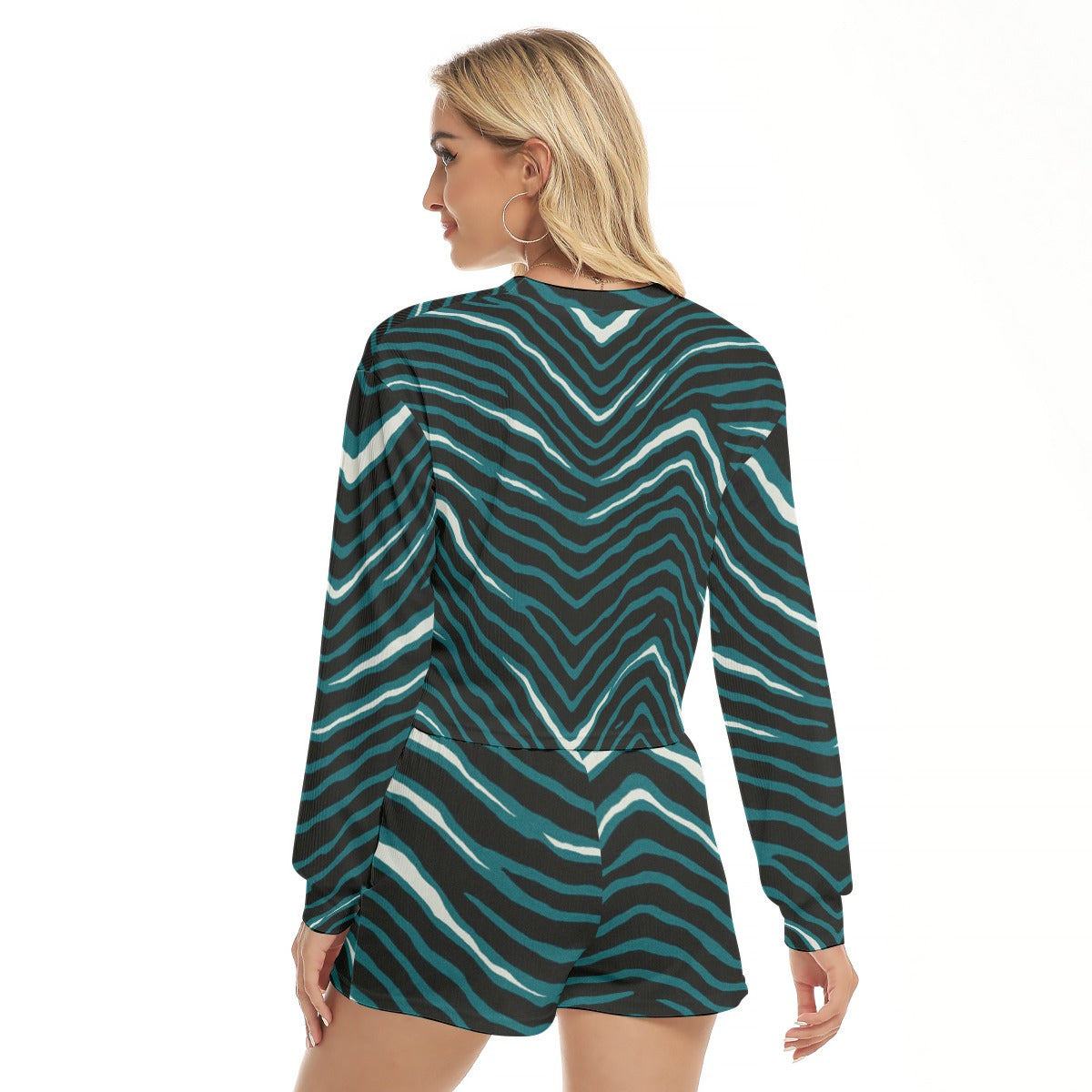 Philadelphia Football Game Day All-Over Print Women's Short Sweatshirt And Pants Suit