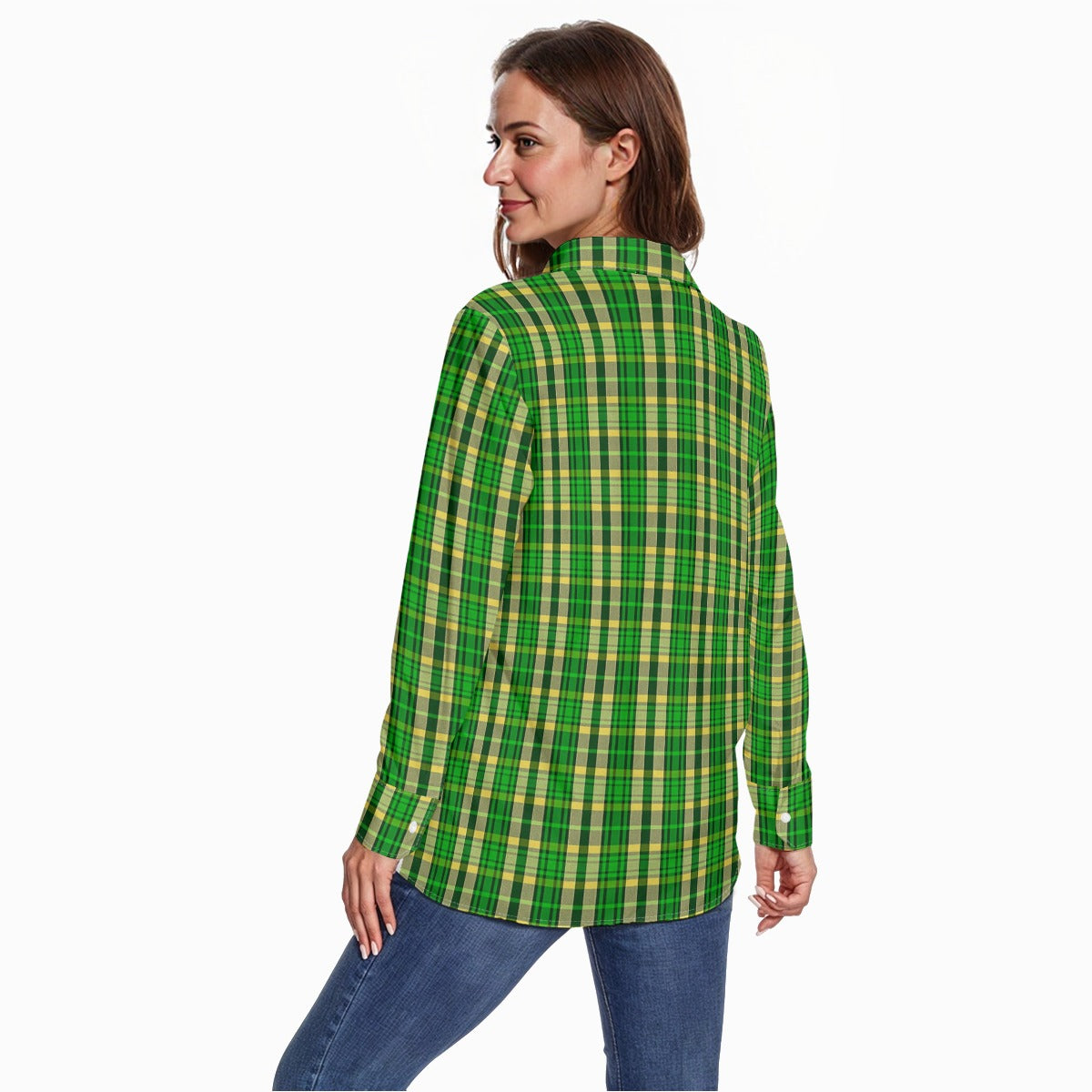 Oregon Tartan Plaid Ducks Women's Long Sleeve Shirt