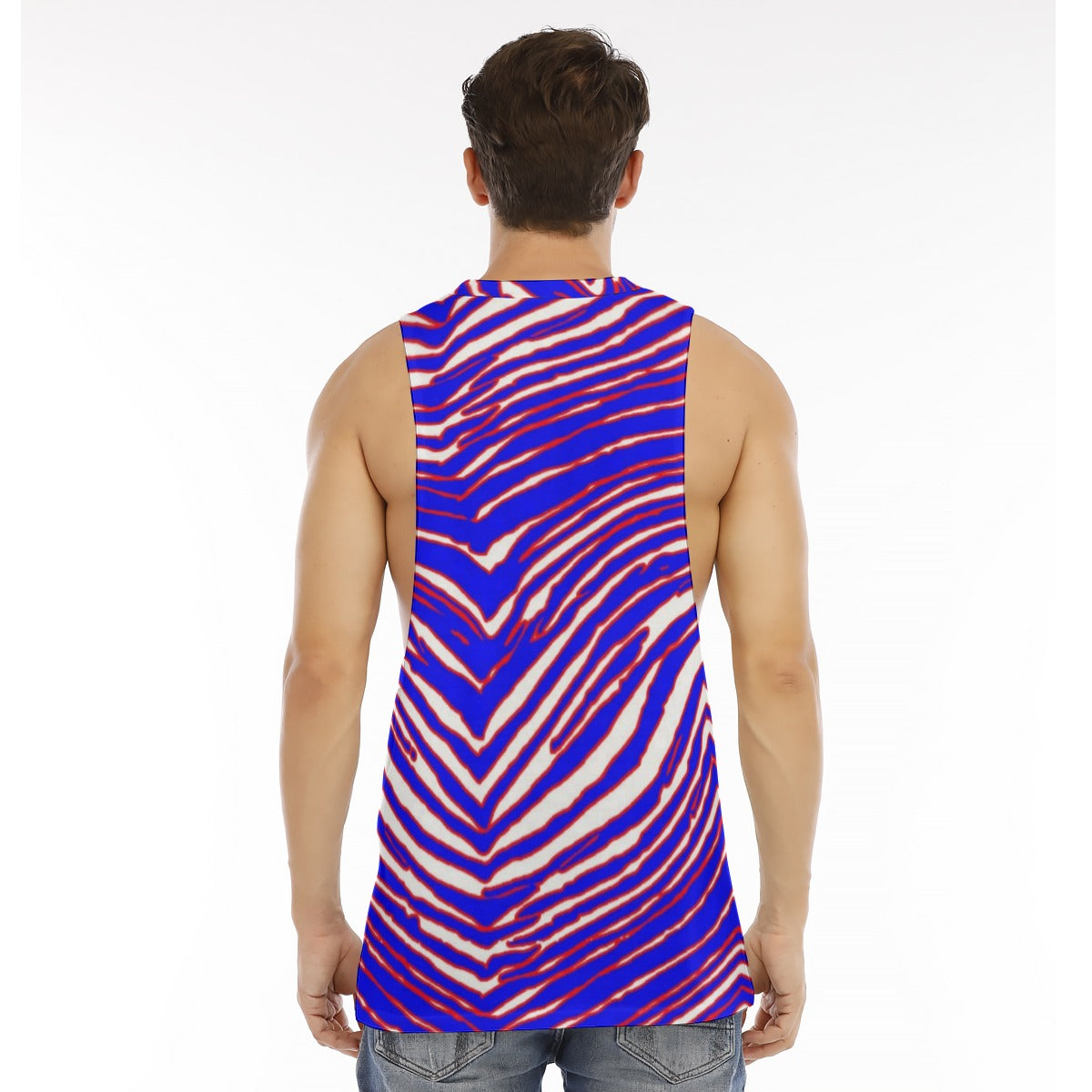 Buffalo Bills Zubaz Men's O-neck Long Tank Top