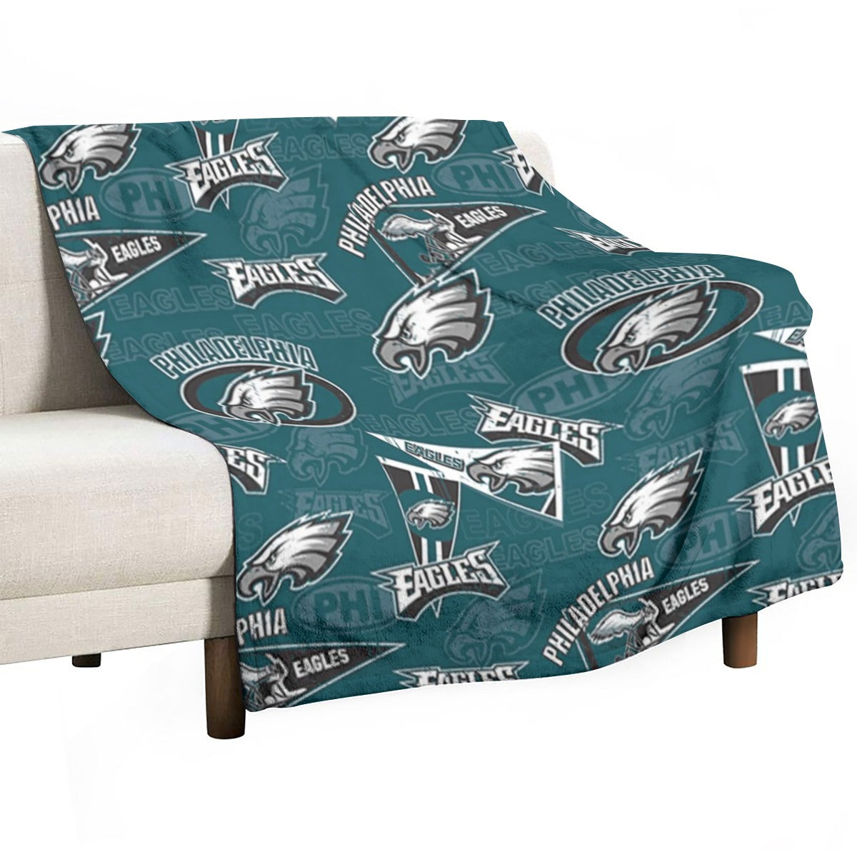 Philadelphia Football Game Day Single-Side Printing Flannel Blanket