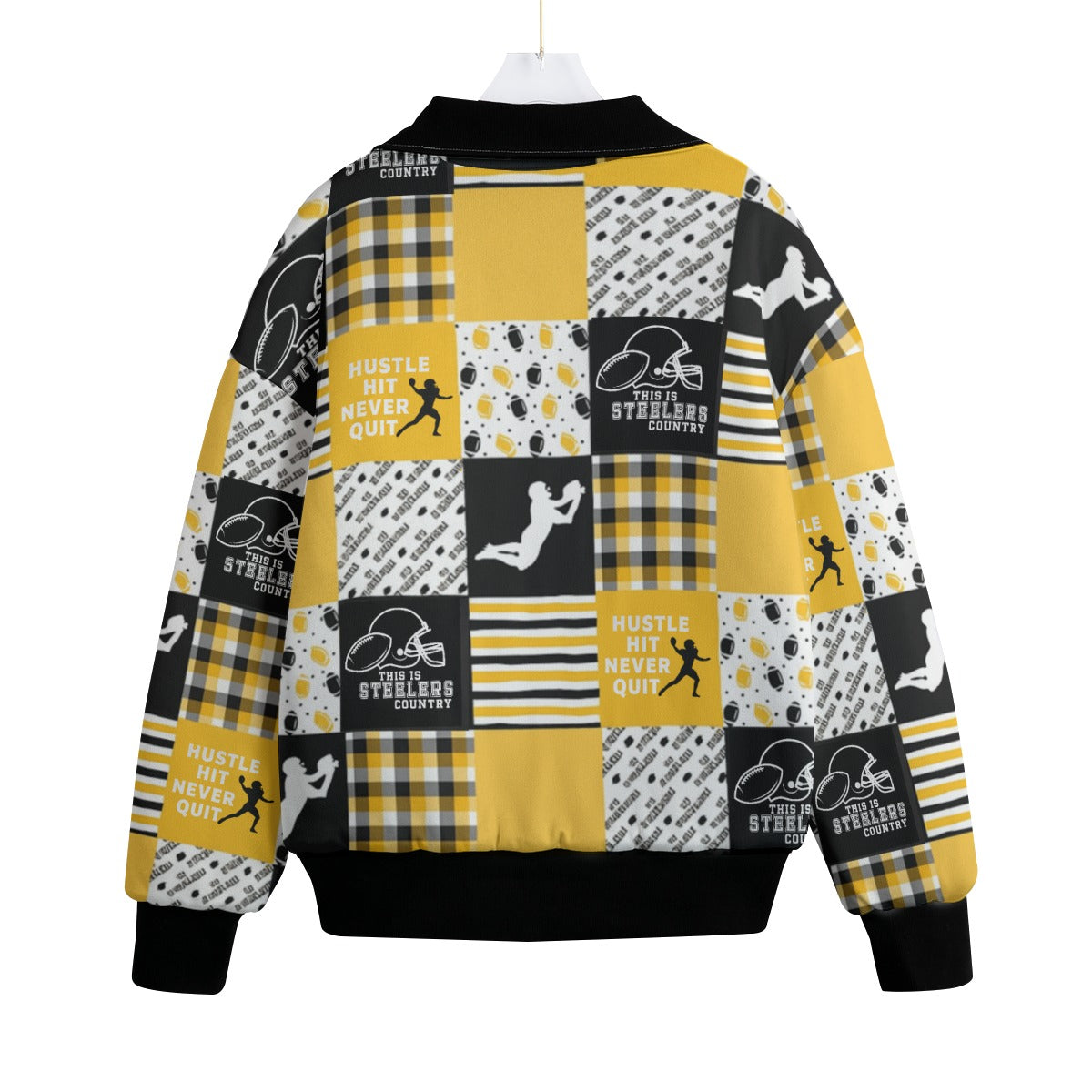 All-Over Print Unisex Knitted Fleece Lapel Outwear