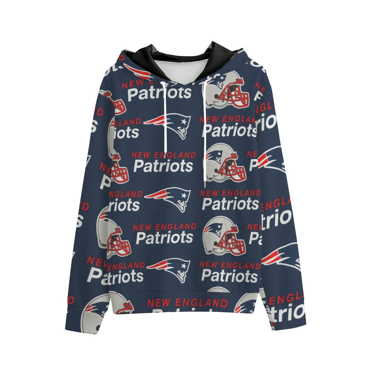 New England Football Game Day All-Over Print Men's Pullover Hoodie | Interlock