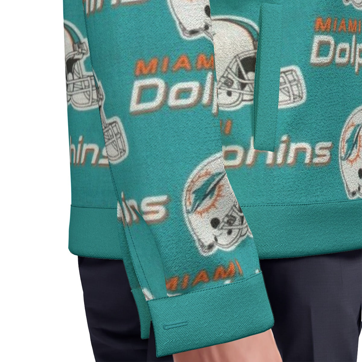 Miami Football Game Day All-Over Print Unisex Lapel Jacket | 245GSM Cotton