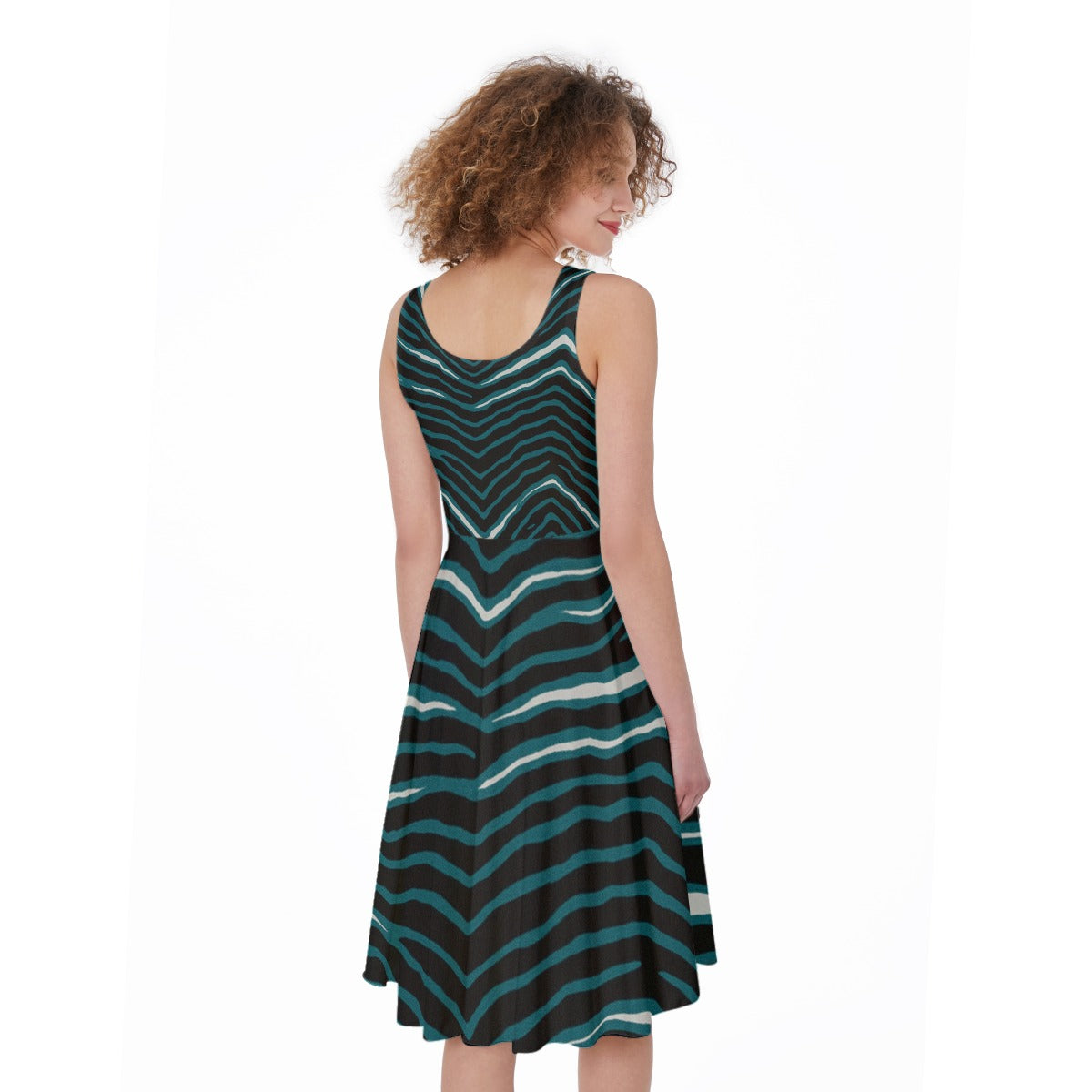 Philadelphia Football Game Day All-Over Print Women's Sleeveless Dress