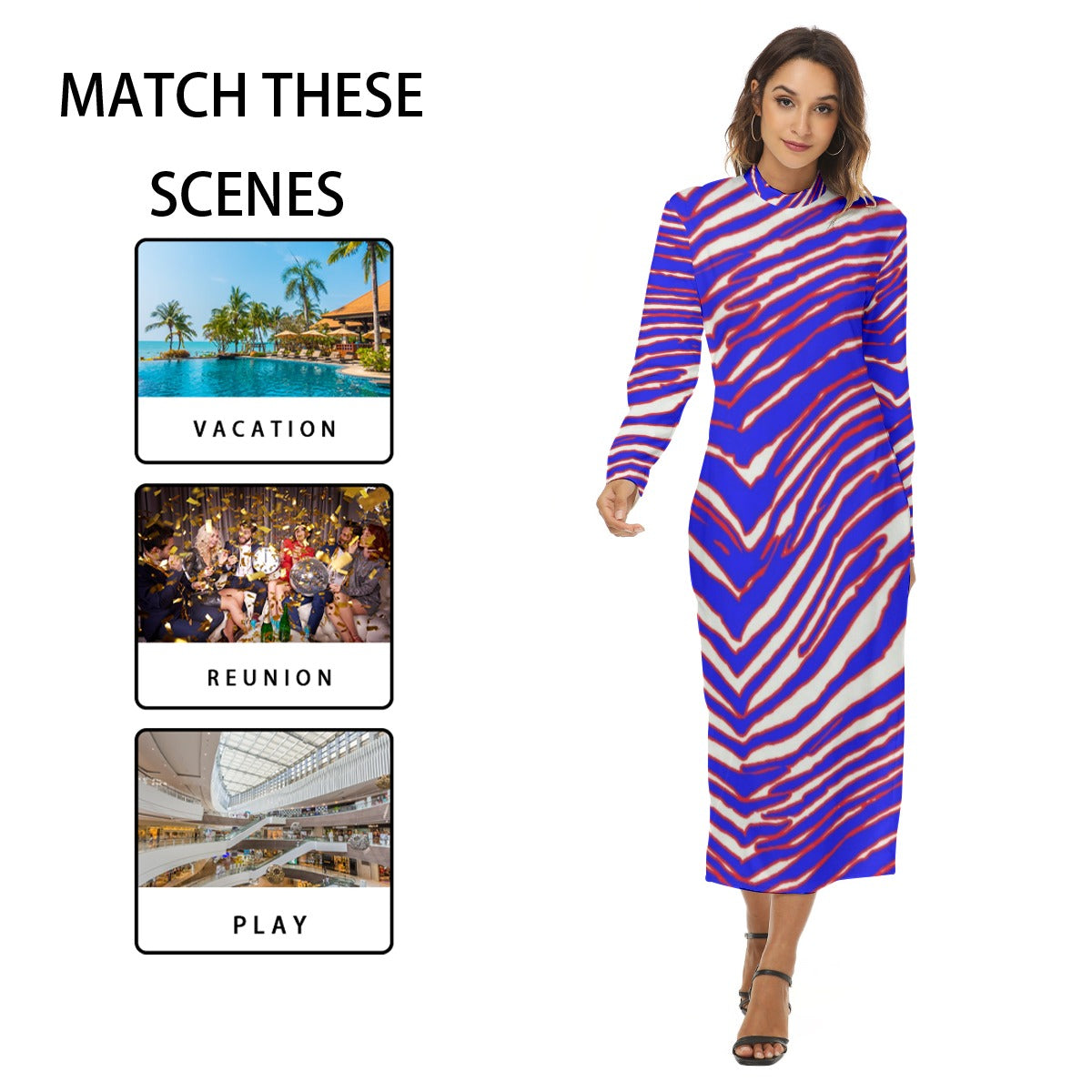 Buffalo Bills Zubaz Women's Hip Dress