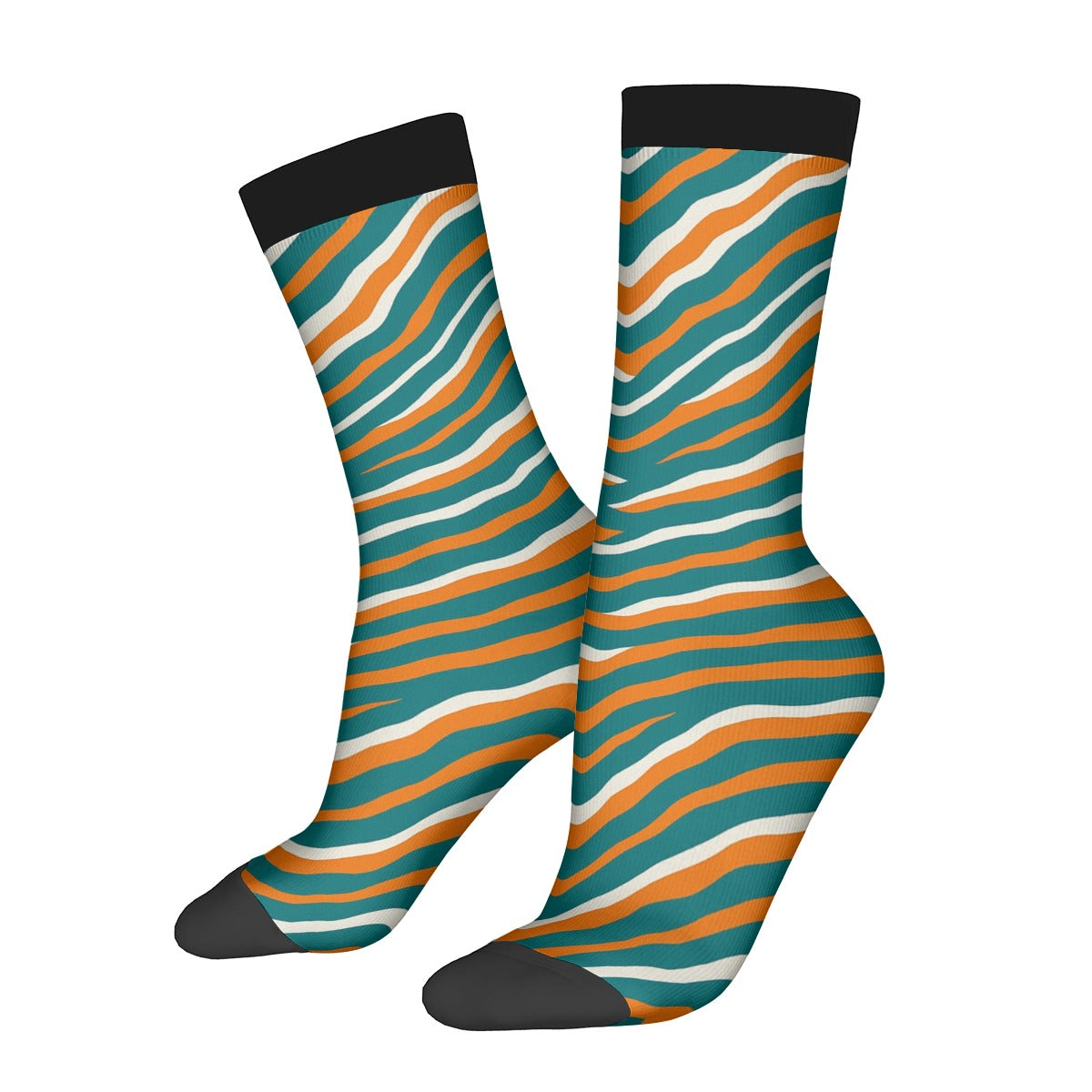 Miami Football Game Day Contrast Color Socks For the USA