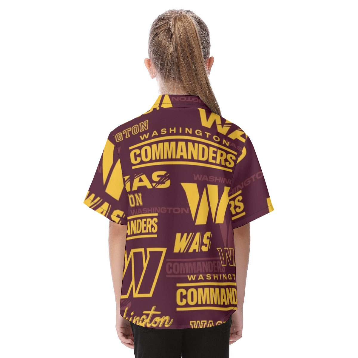 Washington Commanders Kid's Hawaiian Vacation Shirt