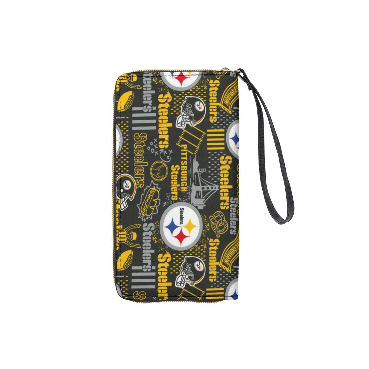Long Wallet With Black Hand Strap