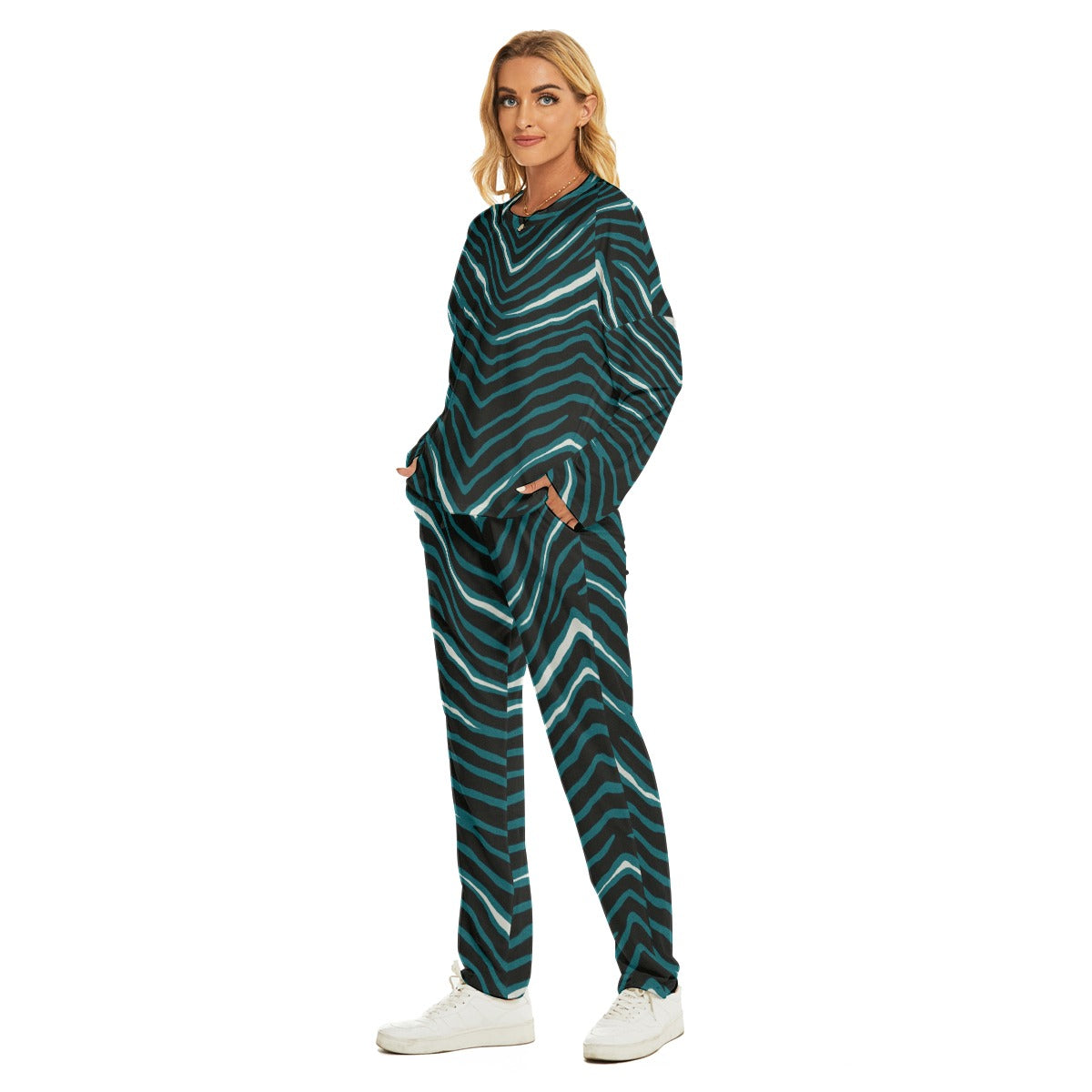 Philadelphia Football Game Day All-Over Print Women's Pajama Suit