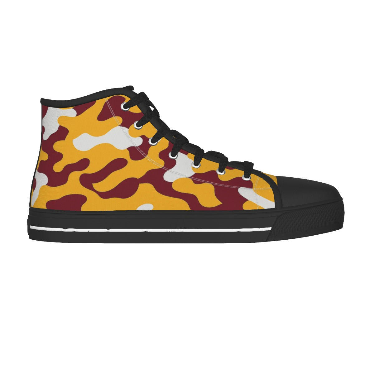 Washington Commanders Men's Black Sole Canvas Shoes