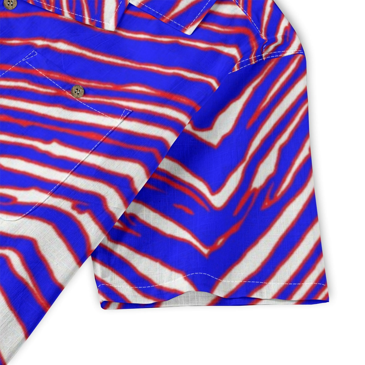 Buffalo Bills Zubaz Men's Casual Hawaiian Short Sleeve Shirt | 125GSM Cotton