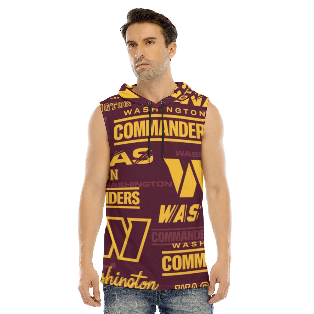 Washington Commanders Men's Tank Hooded Vest
