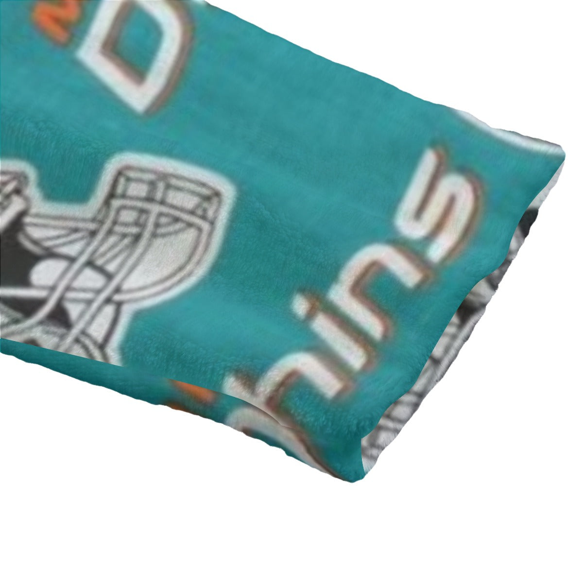 Miami Football Game Day All-Over Print Unisex Flannel Hooded bathrobe