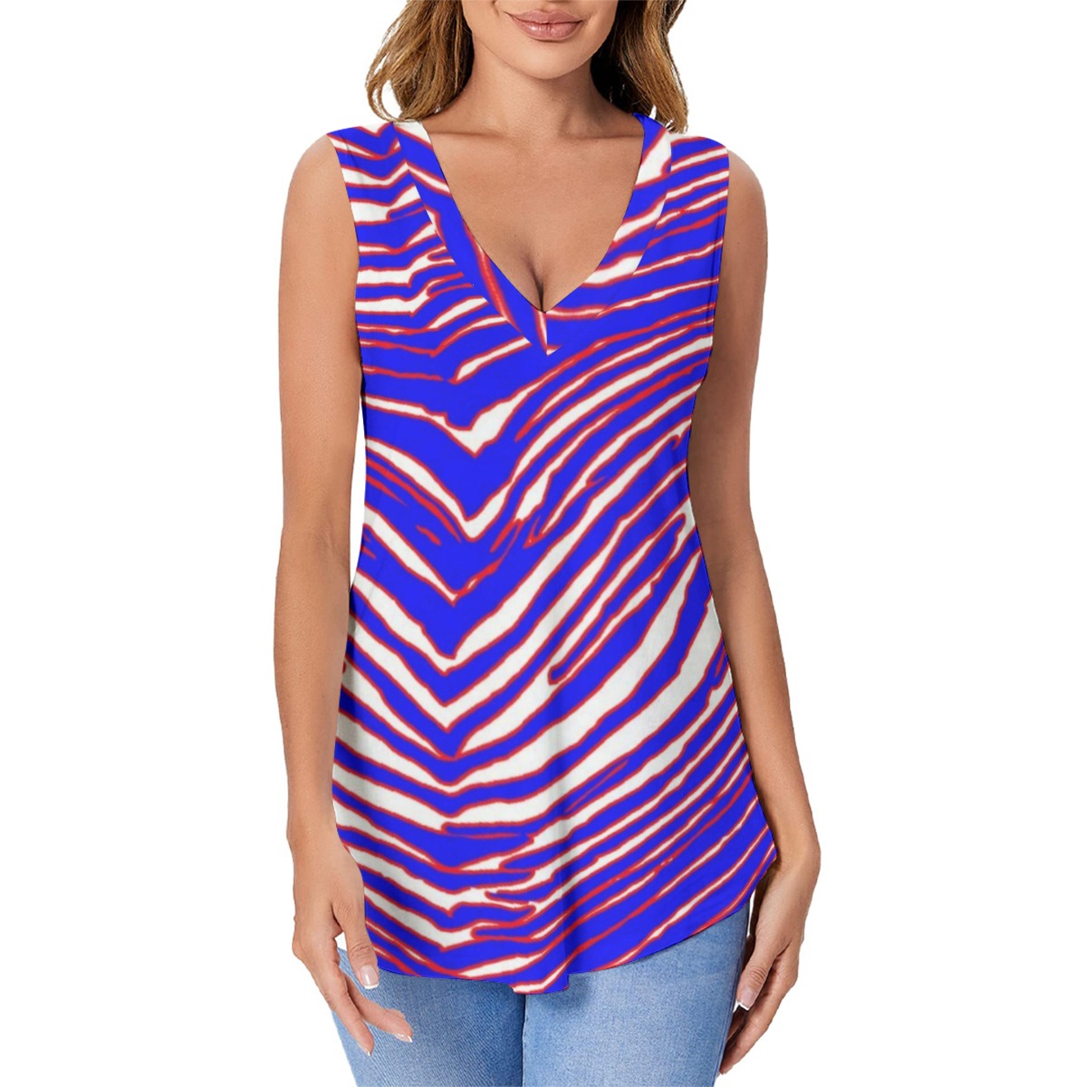 Buffalo Bills Zubaz Women's Sports Vest|180GSM COTTON