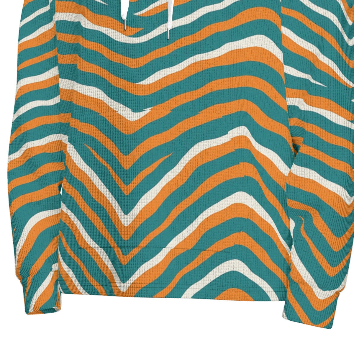 Miami Football Game Day All-Over Print Men's Half Button Hoodie