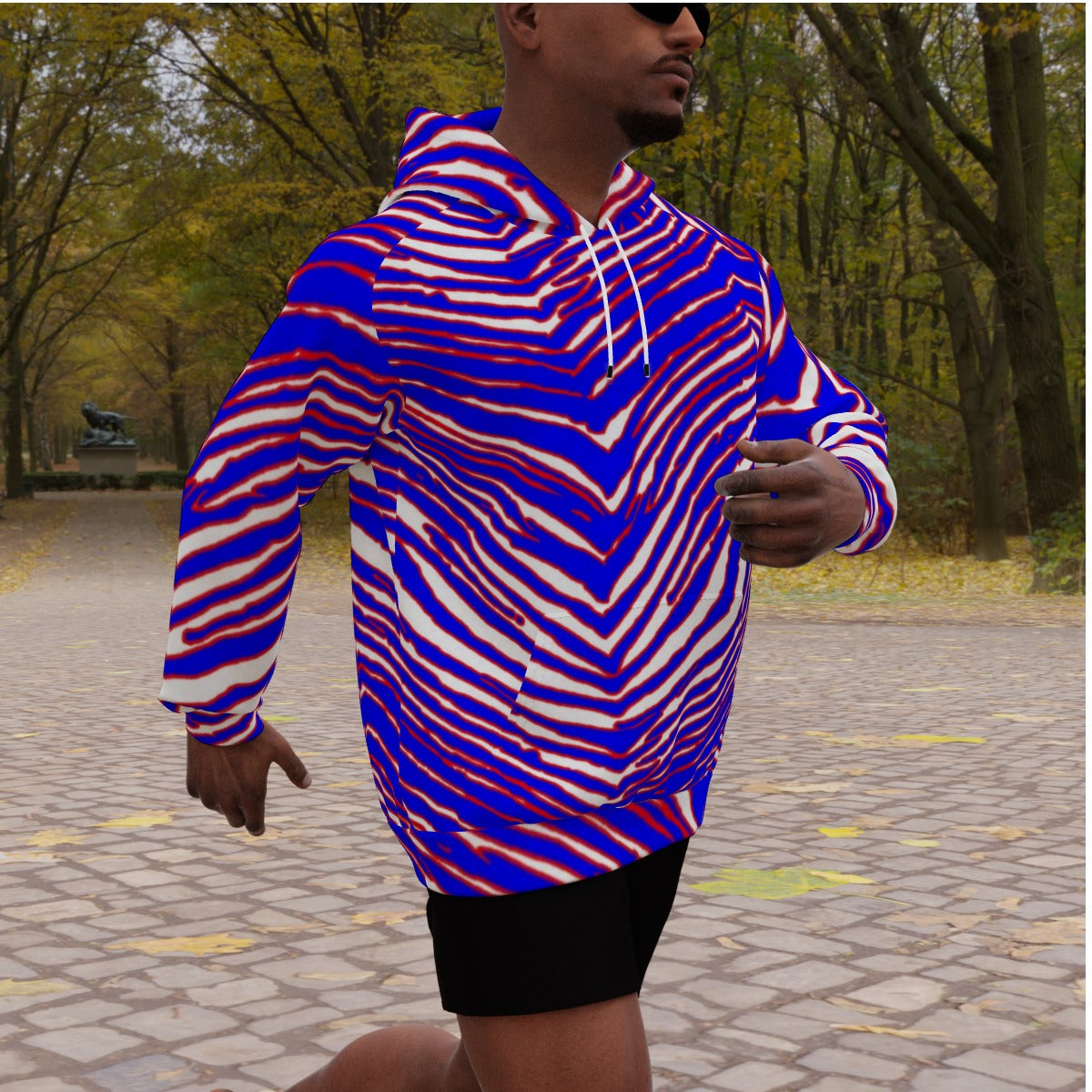 Buffalo Bills Zubaz Men's Heavy Fleece Raglan Hoodie