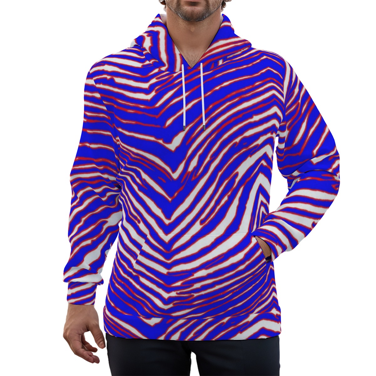 Eco-friendly Buffalo Bills Zubaz Unisex Pullover Hoodie