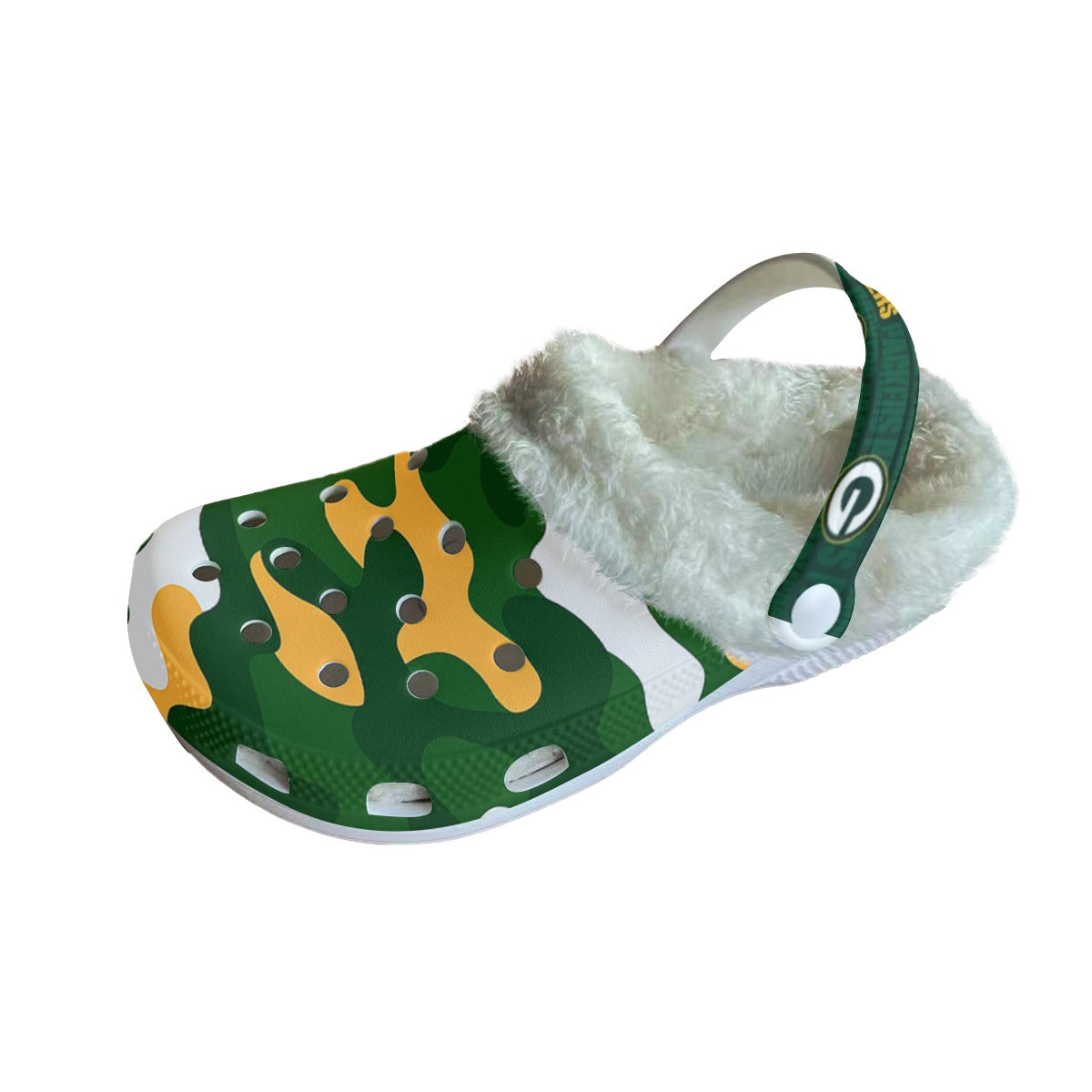 Green Bay Football Game Day Men's Classic Clogs with Fleece