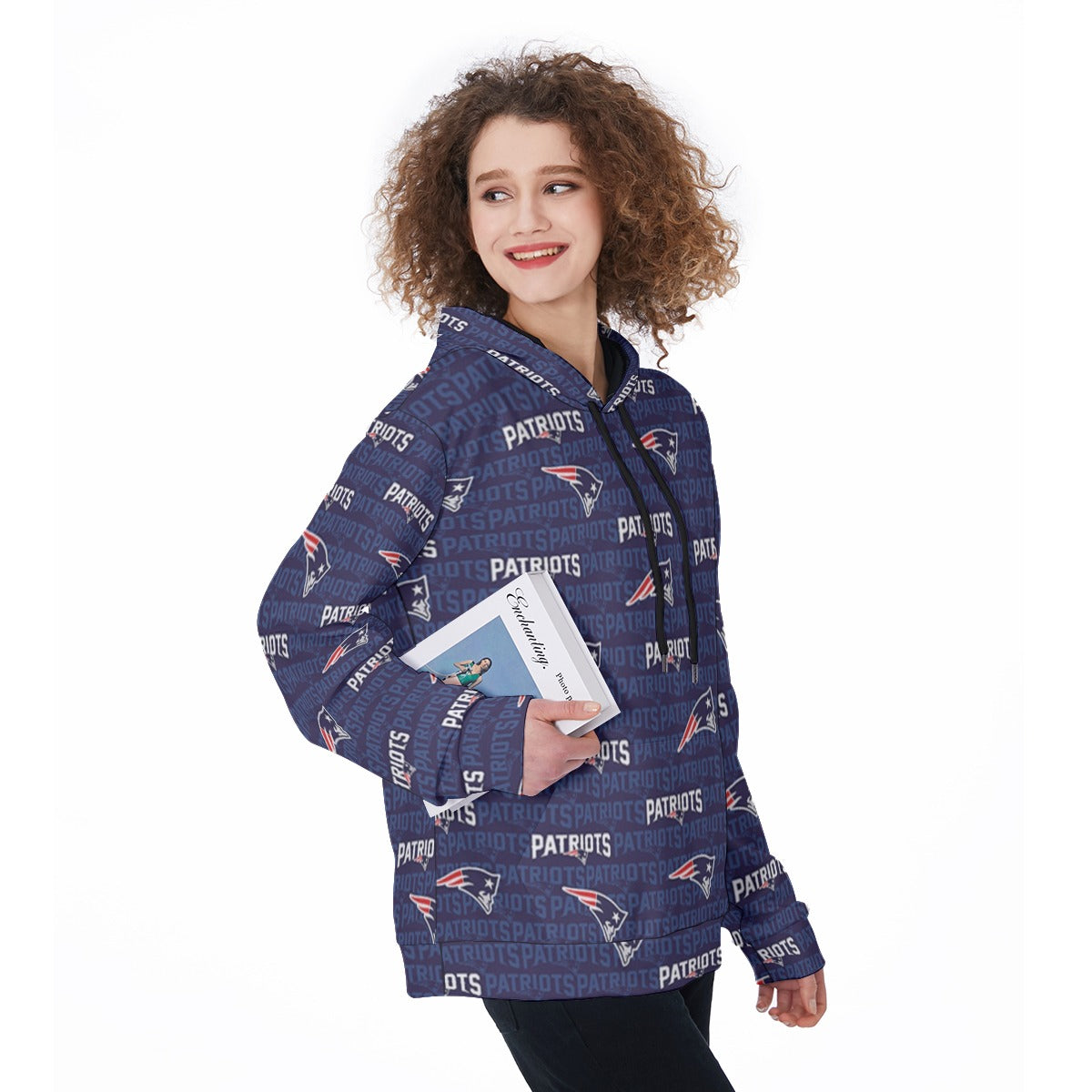 New England Football Game Day All-Over Print Women's Heavy Fleece Hoodie