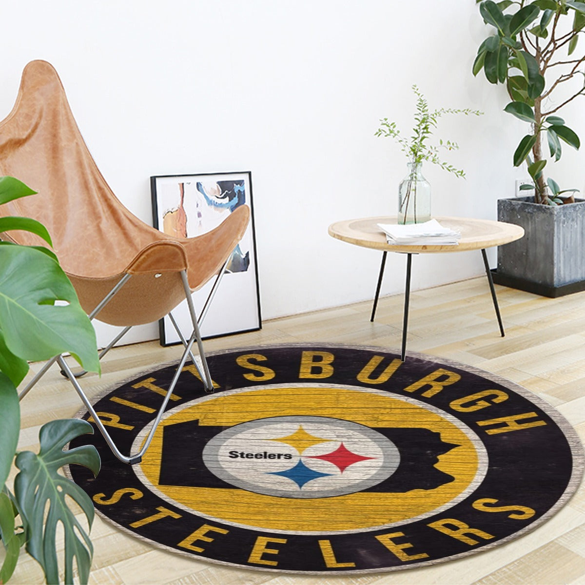 Foldable round mat