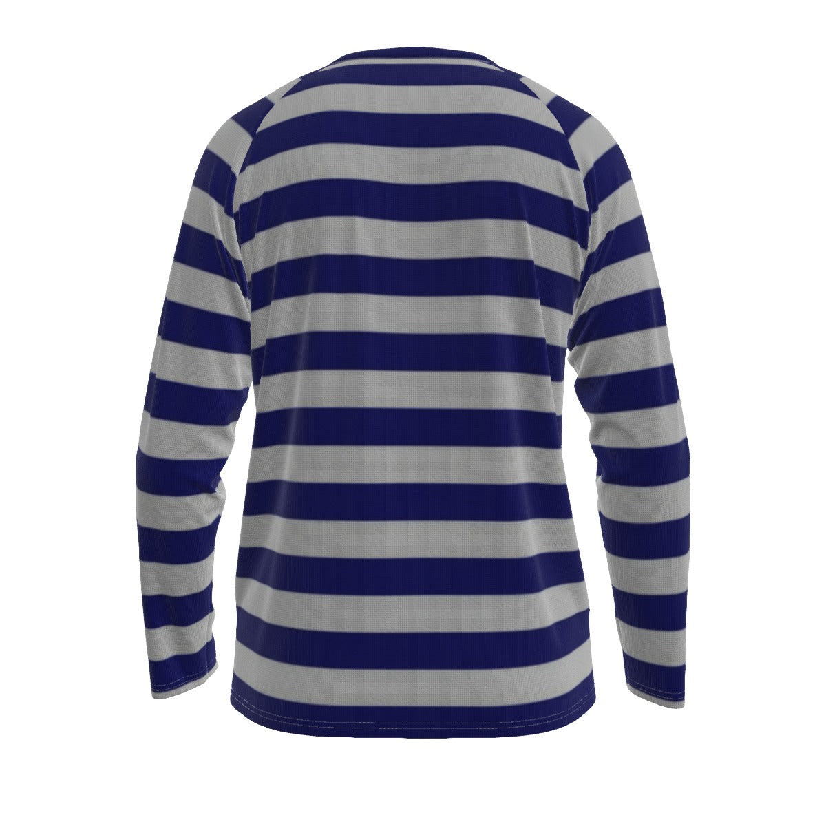 Blue and White Striped Long Sleeve Shirt – Nautical Classic Casual Style