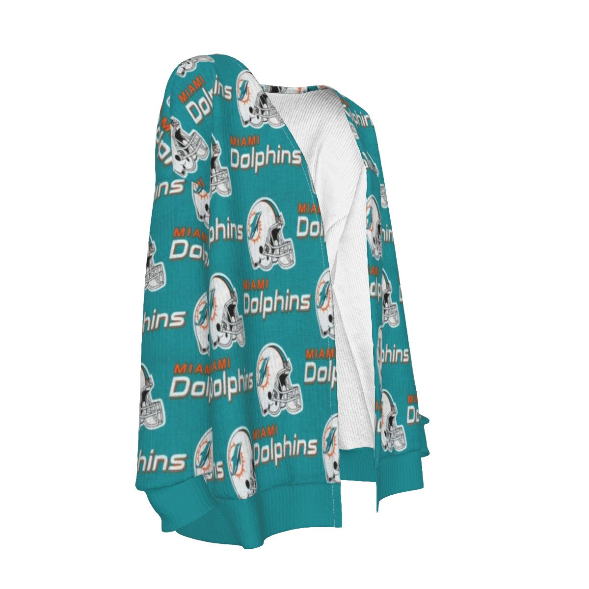 Miami Football Game Day All-Over Print Women's Imitation Knitted Cardigan