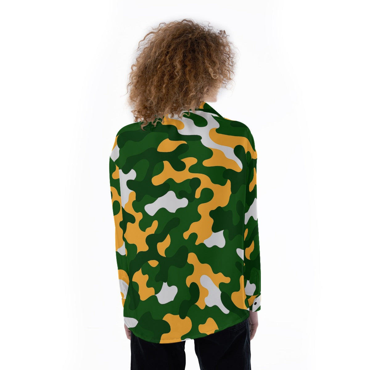 Green Bay Football Game Day All-Over Print Women's Satin Shirt