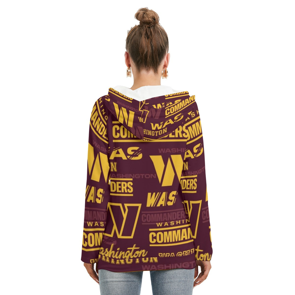 Washington Commanders Women's Hoodie With Double Hood