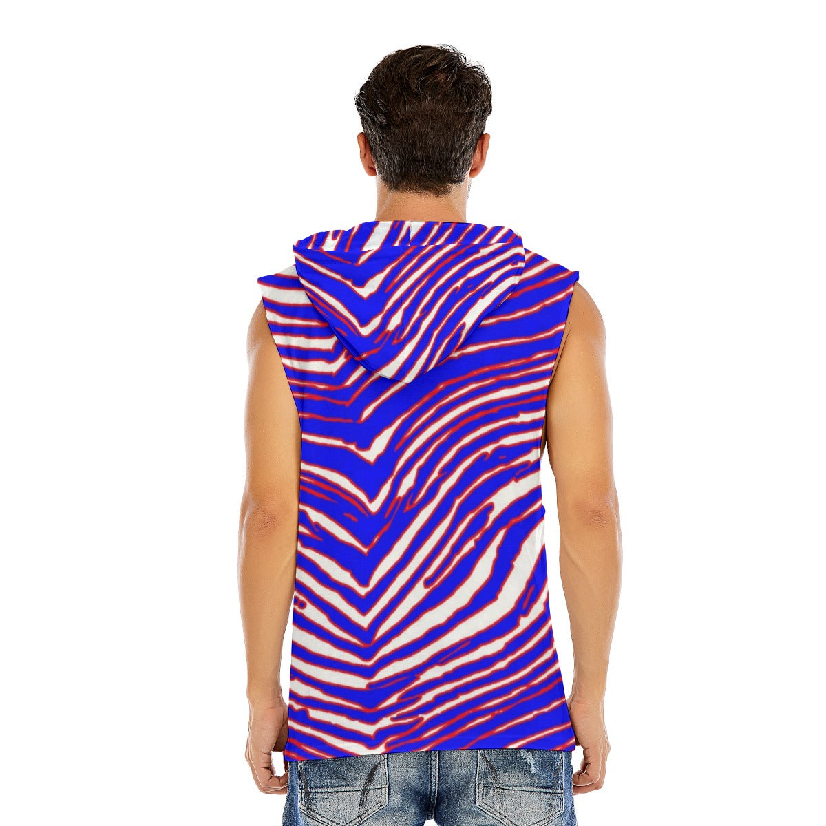 Buffalo Bills Zubaz Men’s Sleeveless Pullover Hoodie