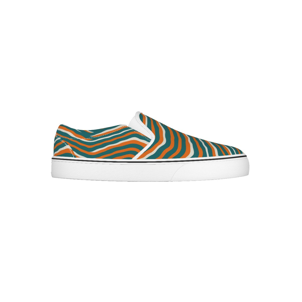Miami Football Game Day Men's Slip On Sneakers