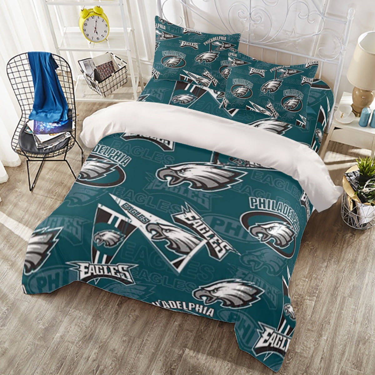 Philadelphia Football Game Day Four-piece Duvet Cover Set | Widened
